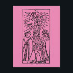 Postale Carte Tarot : Les amoureux<br><div class="desc">'Les Amoureux (Passion)'. Bois coupé,  français,  16ème siècle. | ID : 0077716</div>