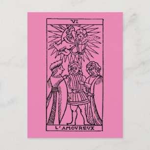Postale Carte Tarot : Les amoureux