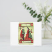 Postale Carte tarot "Les Amoureux" (Debout devant)