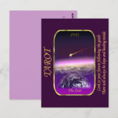 Postale Carte Tarot - L'étoile (Devant / Derrière)
