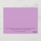 Postale Carte Tarot - L'étoile (Dos)