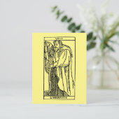 Postale Carte Tarot : L'Hermite (Debout devant)