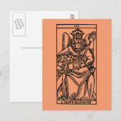 Postale Carte Tarot : l'impératrice (Devant / Derrière)