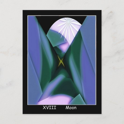 Postale Carte Tarot Lune (Devant)