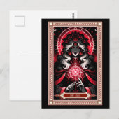 Postale Carte Tarot Mme Claus (Devant / Derrière)