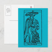 Postale Carte Tarot : résistance (Devant / Derrière)