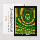 Postale Carte Tarot Roue (Devant / Derrière)