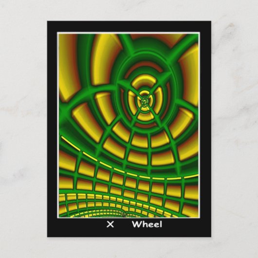 Postale Carte Tarot Roue (Devant)