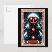 Postale Carte Tarot Snowman (Devant / Derrière)