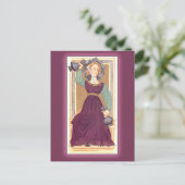 Postale Carte Tarot Temperance France (Debout devant)