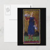 Postale Carte Tarot Température (Devant / Derrière)