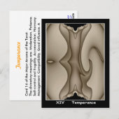 Postale Carte Tarot Température (Devant / Derrière)