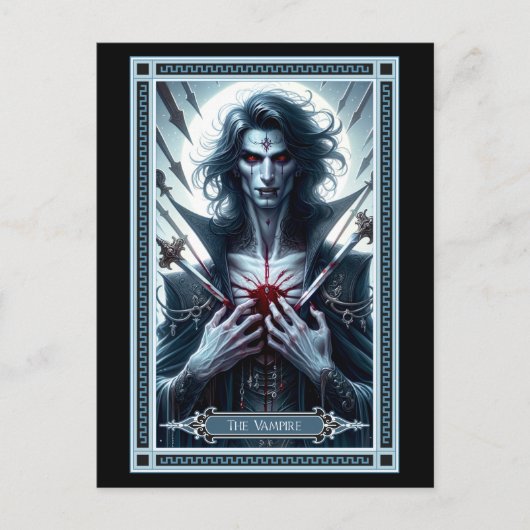 Postale Carte Tarot Vampire (Devant)