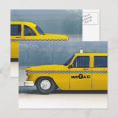 Postale Carte Taxicab (Devant / Derrière)