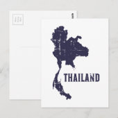 Postale Carte Thaïlande (Devant / Derrière)