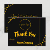 Postale Carte Thankyou High Class Business (Devant / Derrière)