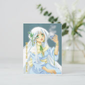 Postale carte thé blanc (Debout devant)