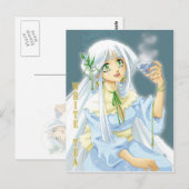 Postale carte thé blanc (Devant / Derrière)