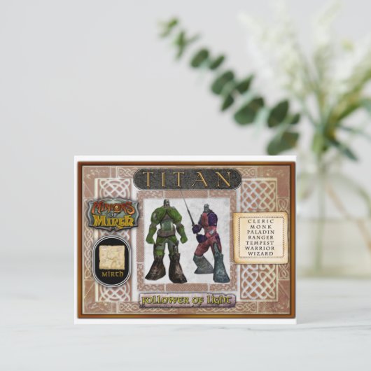 Postale Carte Titan (Debout devant)