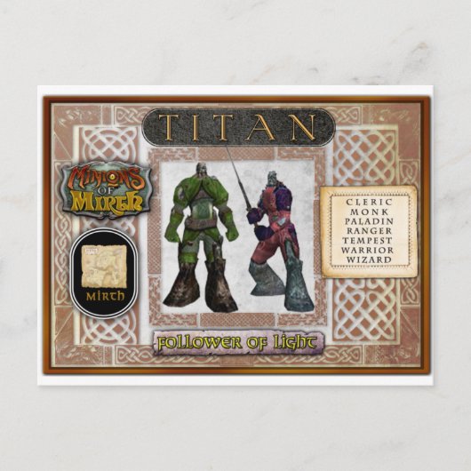 Postale Carte Titan (Devant)