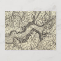 Carte topographique de la vallée de Yosemite