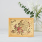 Postale Carte topographique de l'Europe (1871) (Debout devant)