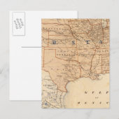 Postale Carte topographique des États-Unis (Devant / Derrière)