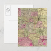 Postale Carte topographique du Colorado de Nell (Devant / Derrière)