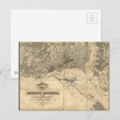 Postale Carte topographique du district de Columbia (1861) (Devant / Derrière)
