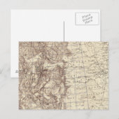 Postale Carte topographique du fleuve Mississippi (Devant / Derrière)