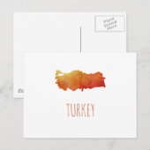 Postale Carte Turquie (Devant / Derrière)