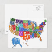 Postale Carte US (Devant / Derrière)