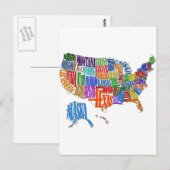 Postale Carte US (Devant / Derrière)