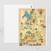 Postale Carte Utah Vintage Funny (Devant / Derrière)