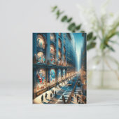 Postale Carte Vacances Cinquième Avenue. Noël. (Debout devant)