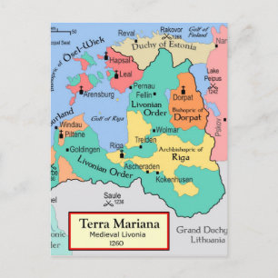 Postale Carte vers 1260