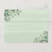 Postale Carte verte Eucalyptus Feuille des mots de conseil (Dos)