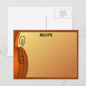 Postale Carte Vide N° 2 de la recette Automne (Devant / Derrière)