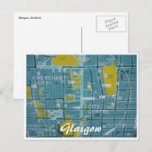 Postale carte ville de glasgow (Devant / Derrière)