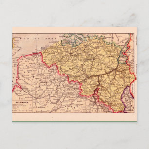 Postale Carte vintage, 1920, Belgique