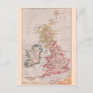 Postale Carte vintage, 1920, Grande-Bretagne et Irlande