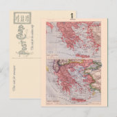 Postale Carte vintage, 1920, Grèce (Devant / Derrière)