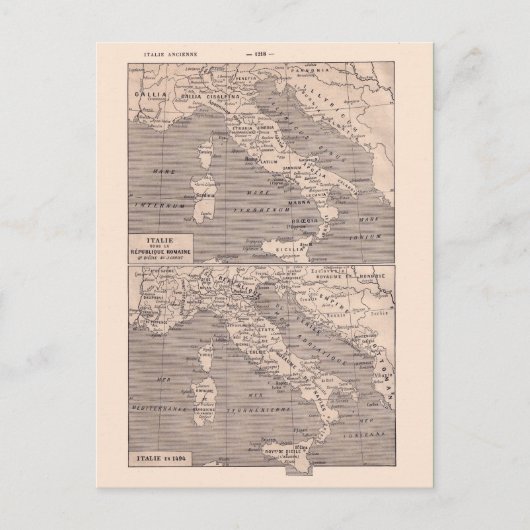 Postale Carte vintage, 1920, Italie (Devant)