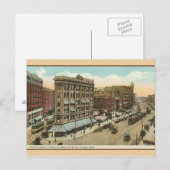 Postale Carte vintage Akron Ohio Travel Post (Devant / Derrière)