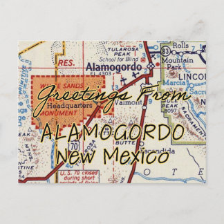 Postale Carte Vintage Alamogordo NM