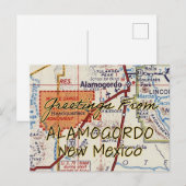 Postale Carte Vintage Alamogordo NM (Devant / Derrière)
