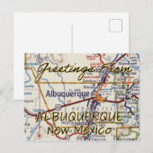 Postale Carte Vintage Albuquerque NM (Devant / Derrière)