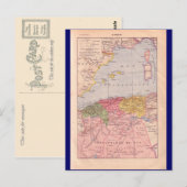 Postale Carte vintage, Algérie, vers 1920 (Devant / Derrière)