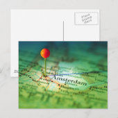 Postale Carte Vintage AMSTERDAM (Devant / Derrière)