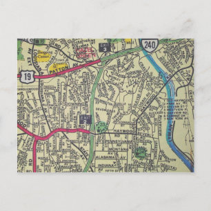 Postale Carte Vintage Asheville, NC